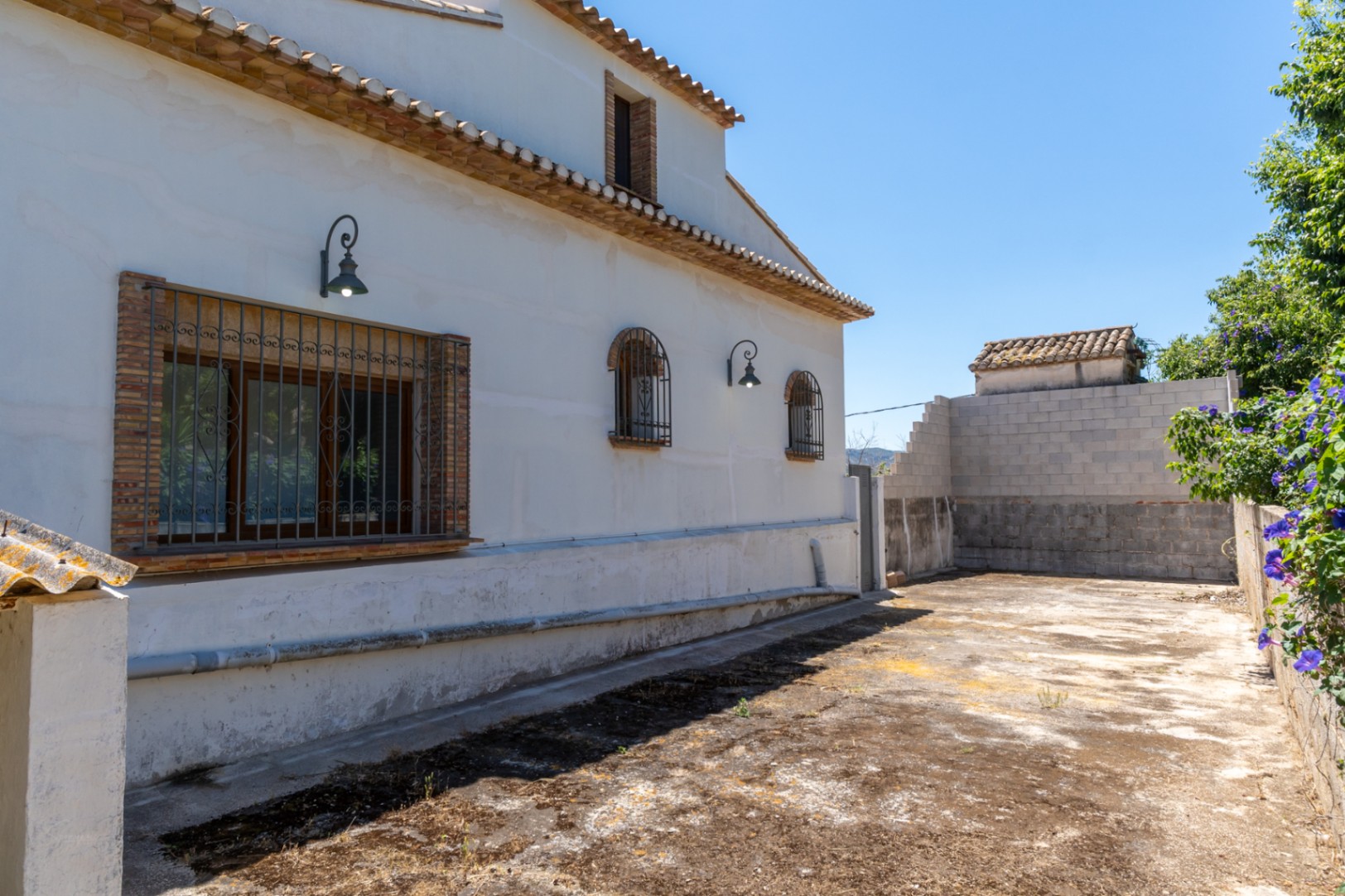 Façade et patio