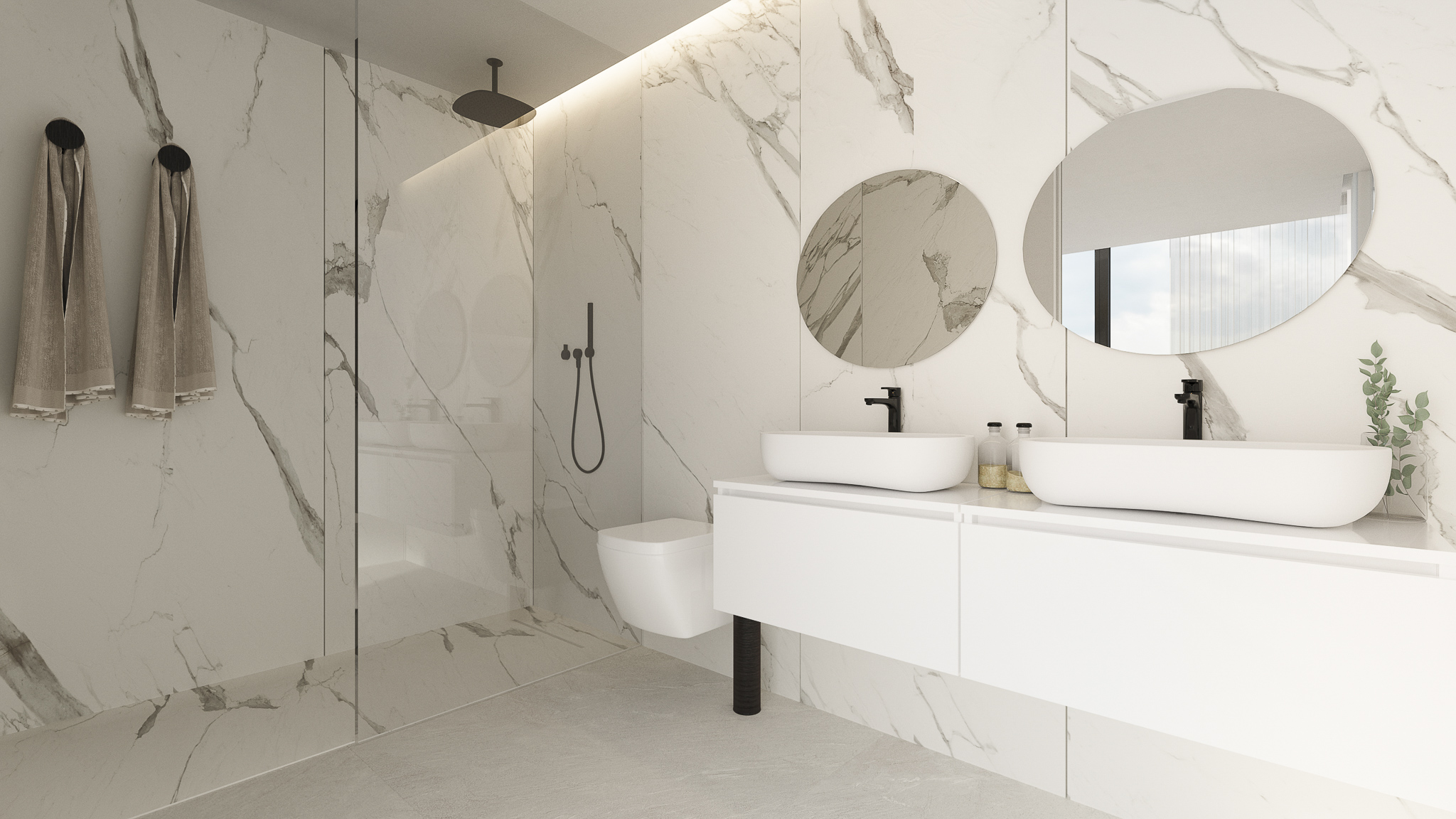 Salle de bains moderne