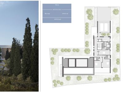Plan de situation de la villa