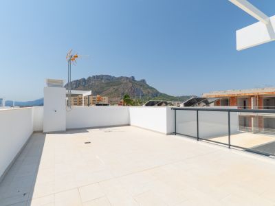 Solarium avec vue sur la montagne