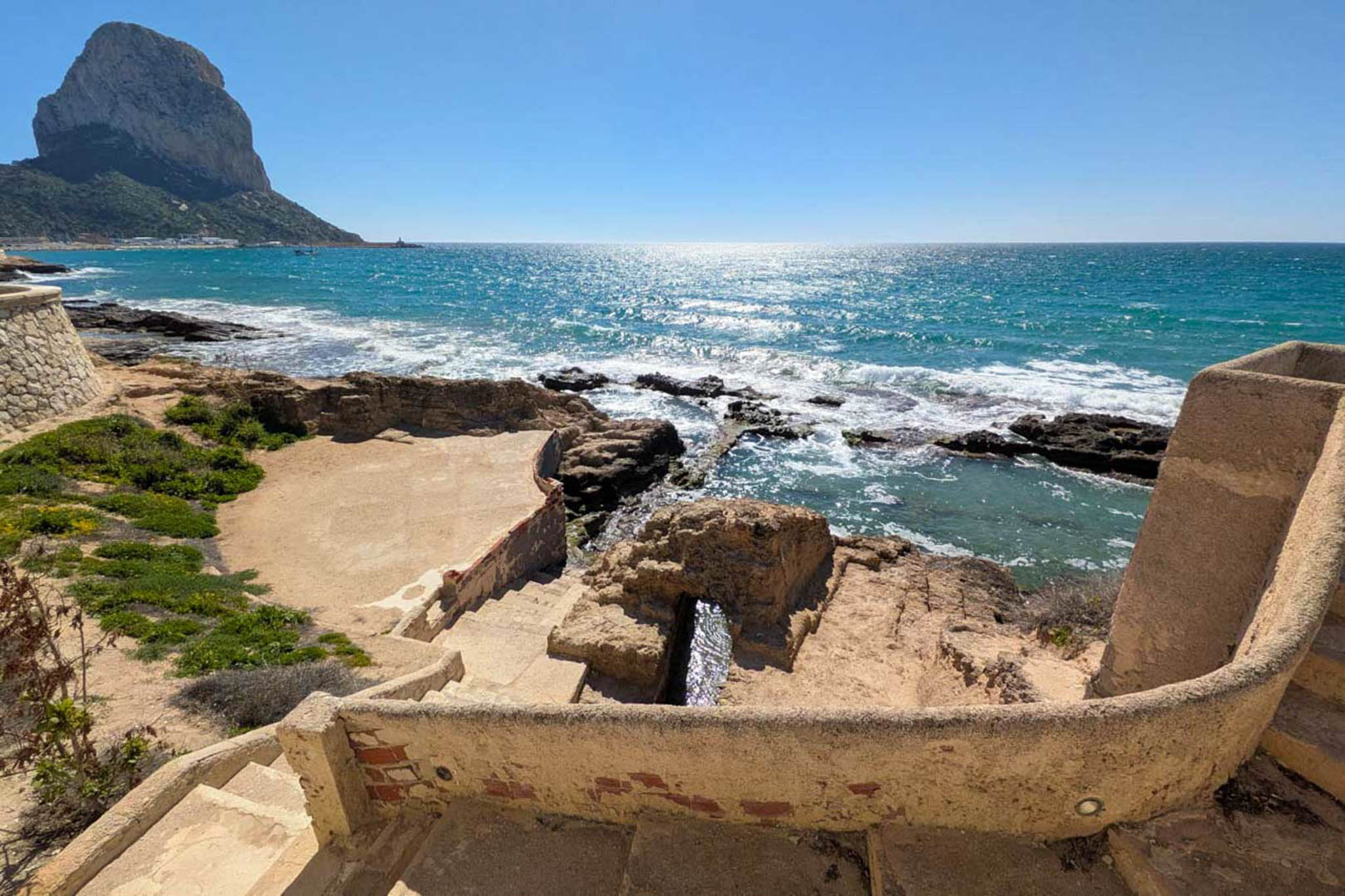 Vue mer et Peñón de Ifach