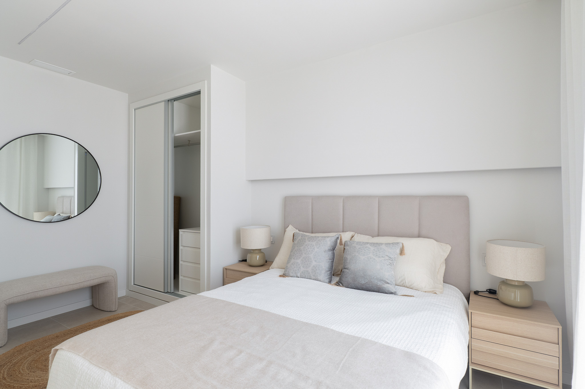 Chambre double avec placard intégré