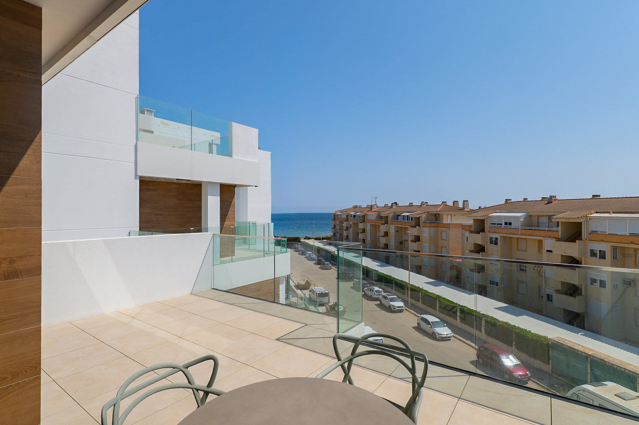 Terrasse avec vue sur la mer