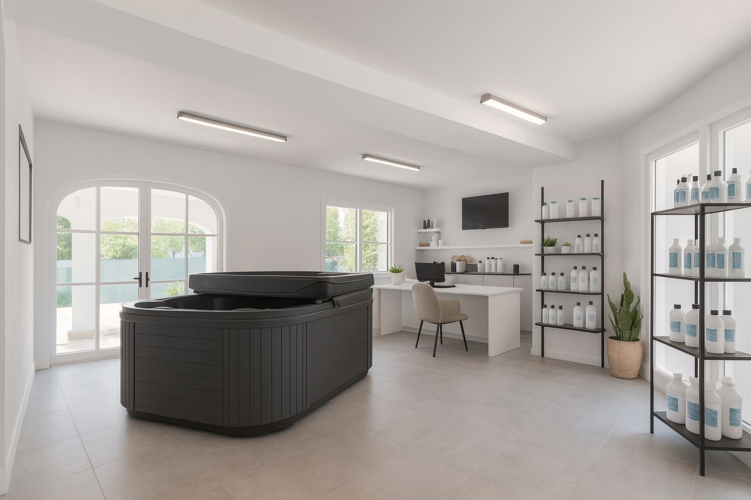 Intérieur du local commercial