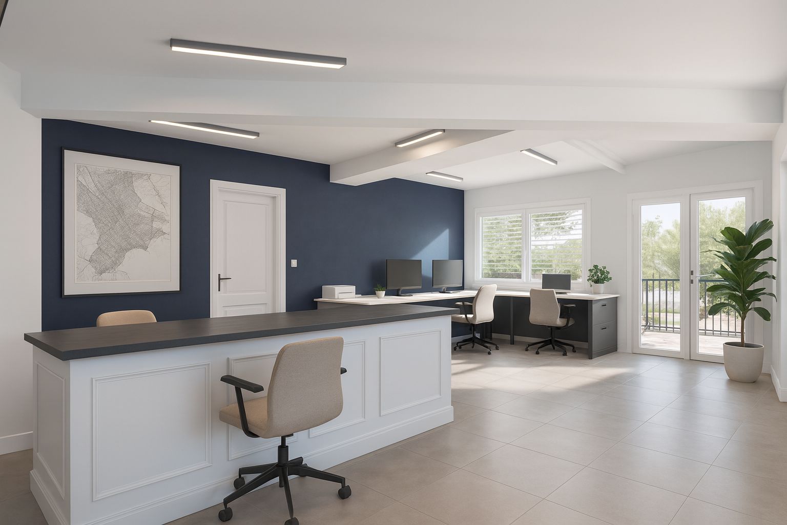 Intérieur du local commercial