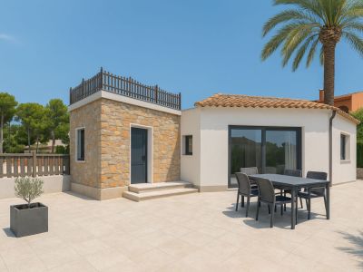 Vue extérieure et terrasse
