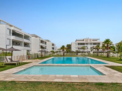 Piscine communautaire et jardins
