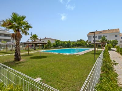Piscine communautaire et jardin