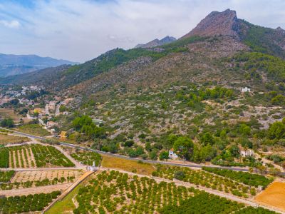 Vue aérienne des environs