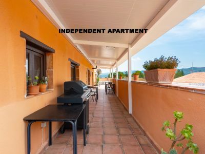 Terrasse couverte de l'appartement