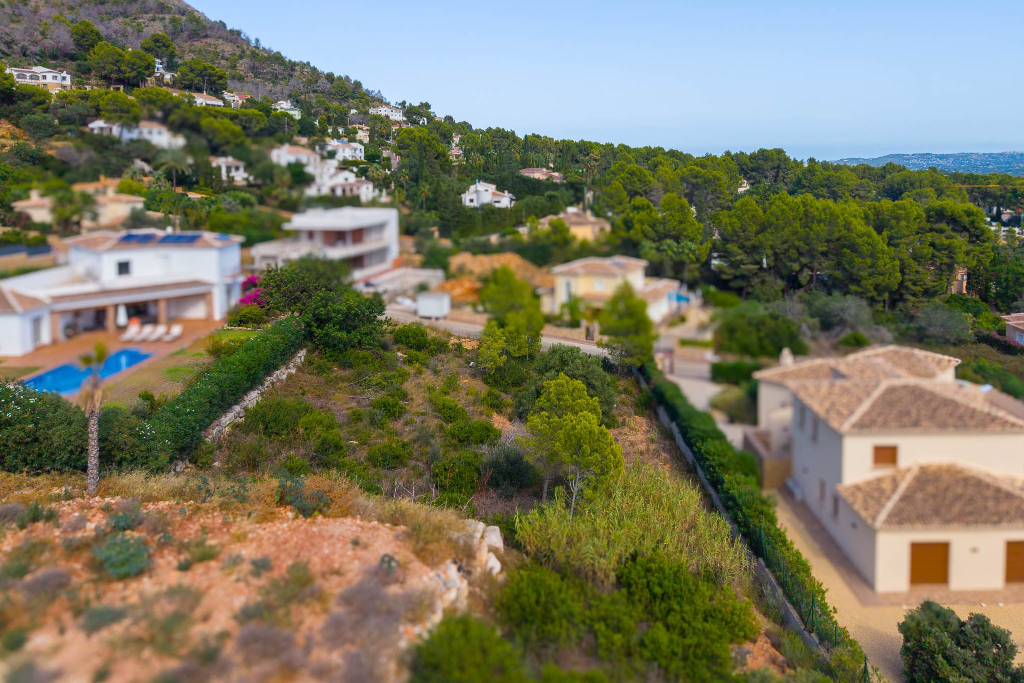 Vue aérienne du terrain