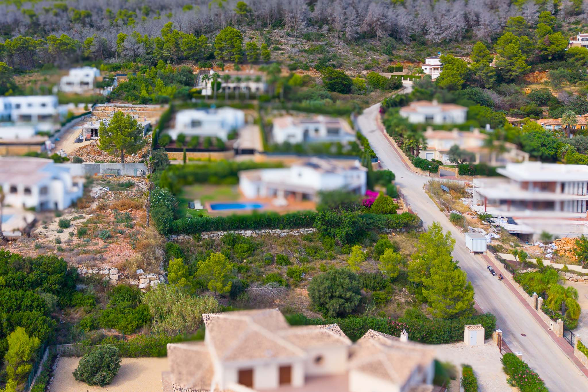 Vue aérienne du terrain