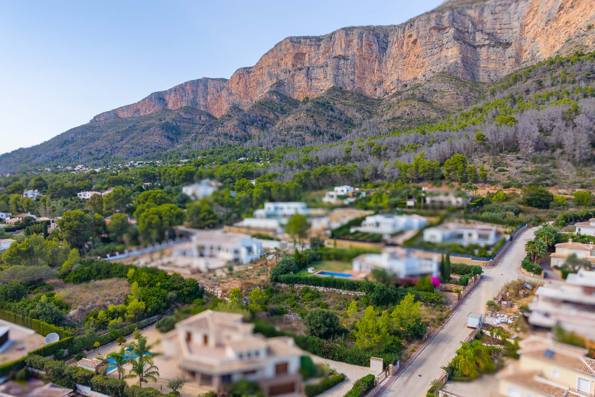 Vue aérienne des environs