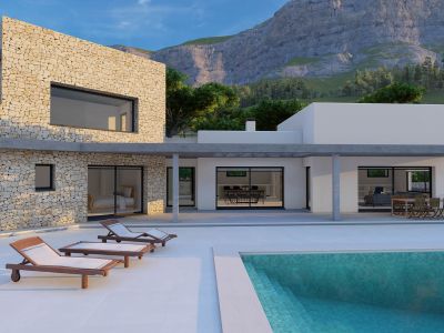 Extérieur de la villa avec piscine