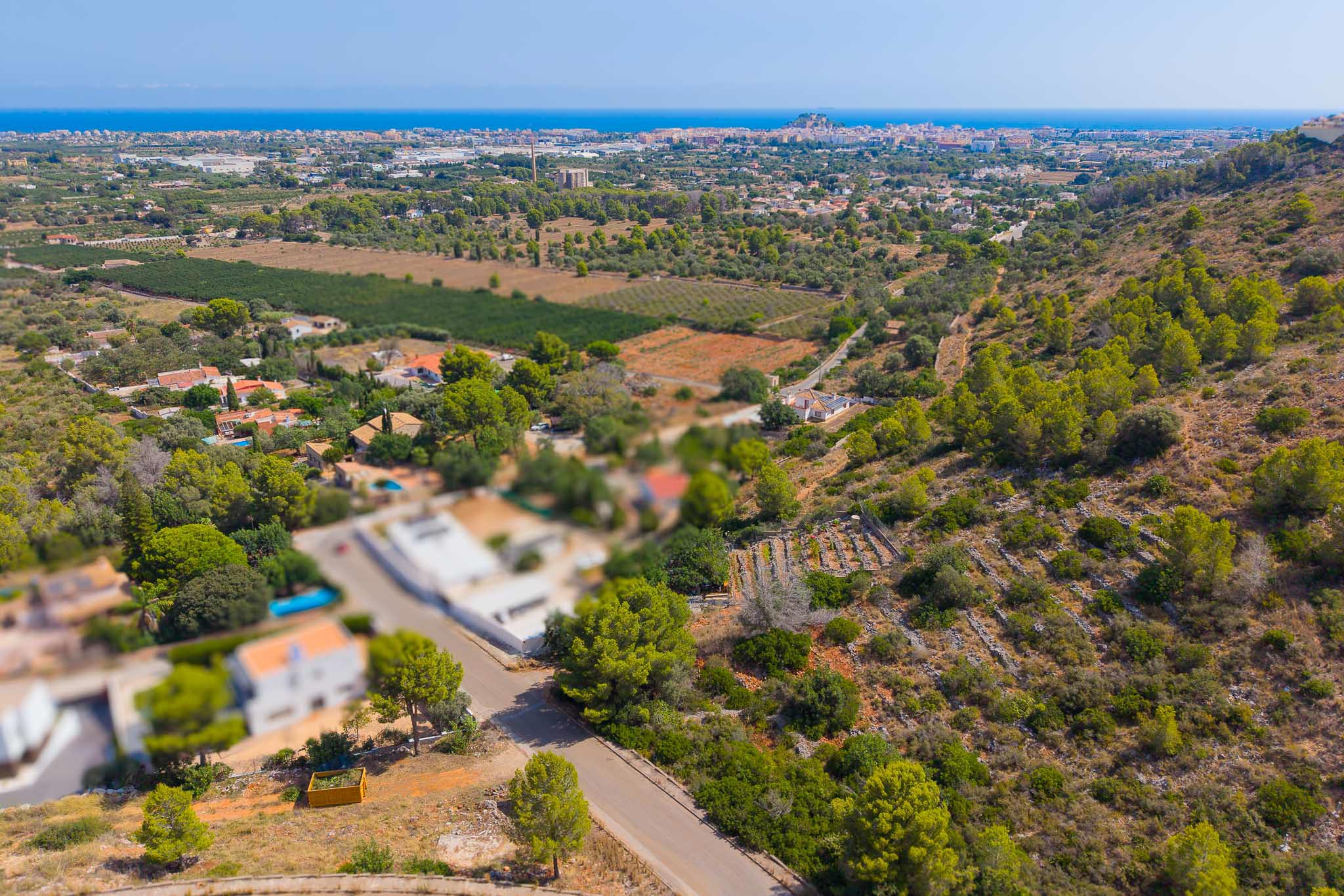 Vue aérienne avec vue mer