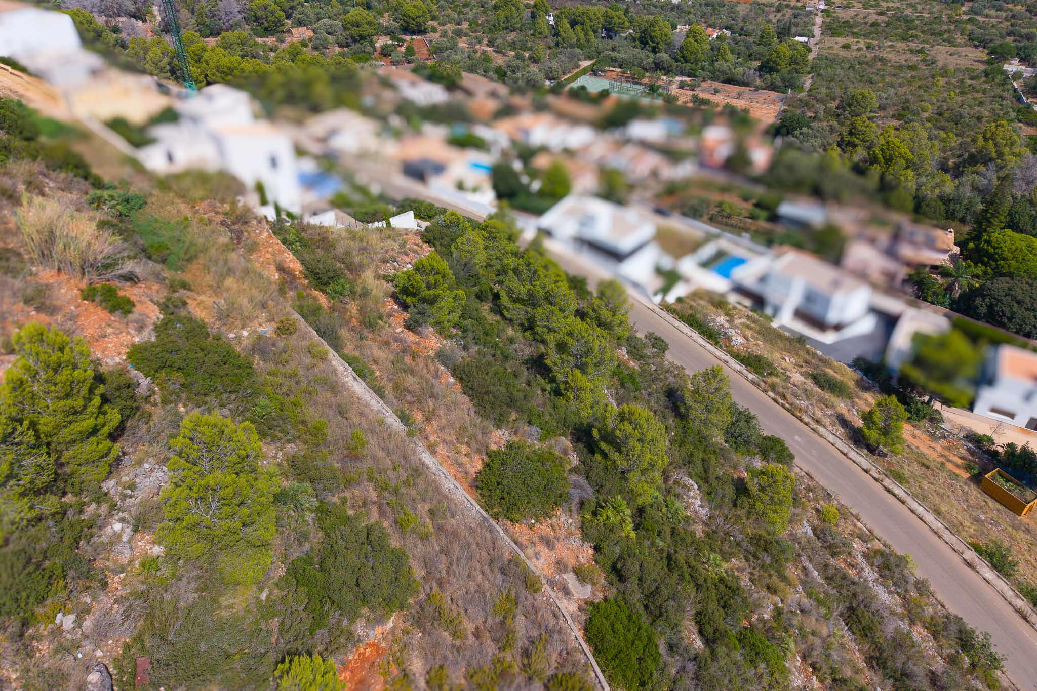 Vue aérienne du terrain