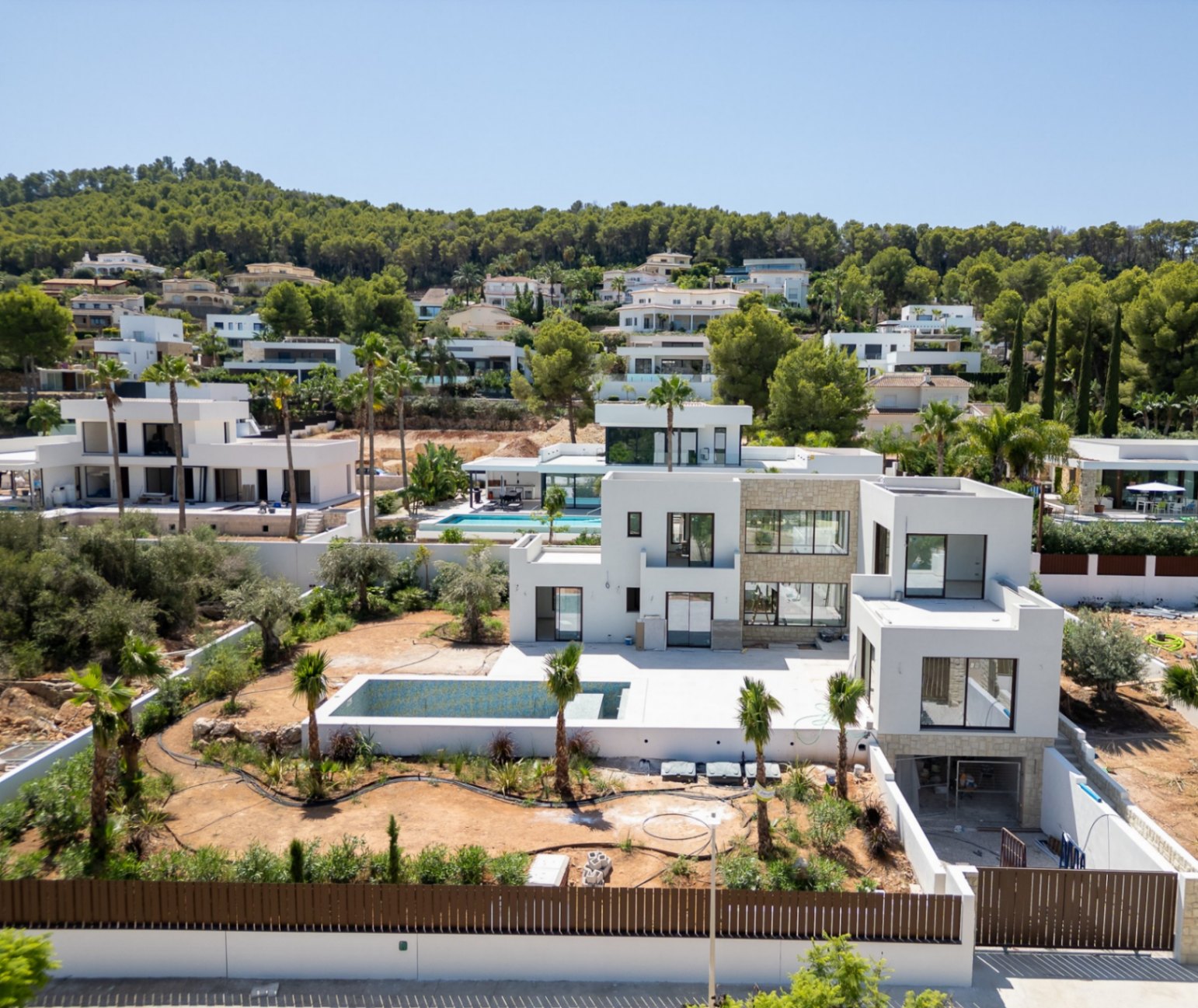 Vue aérienne de la villa