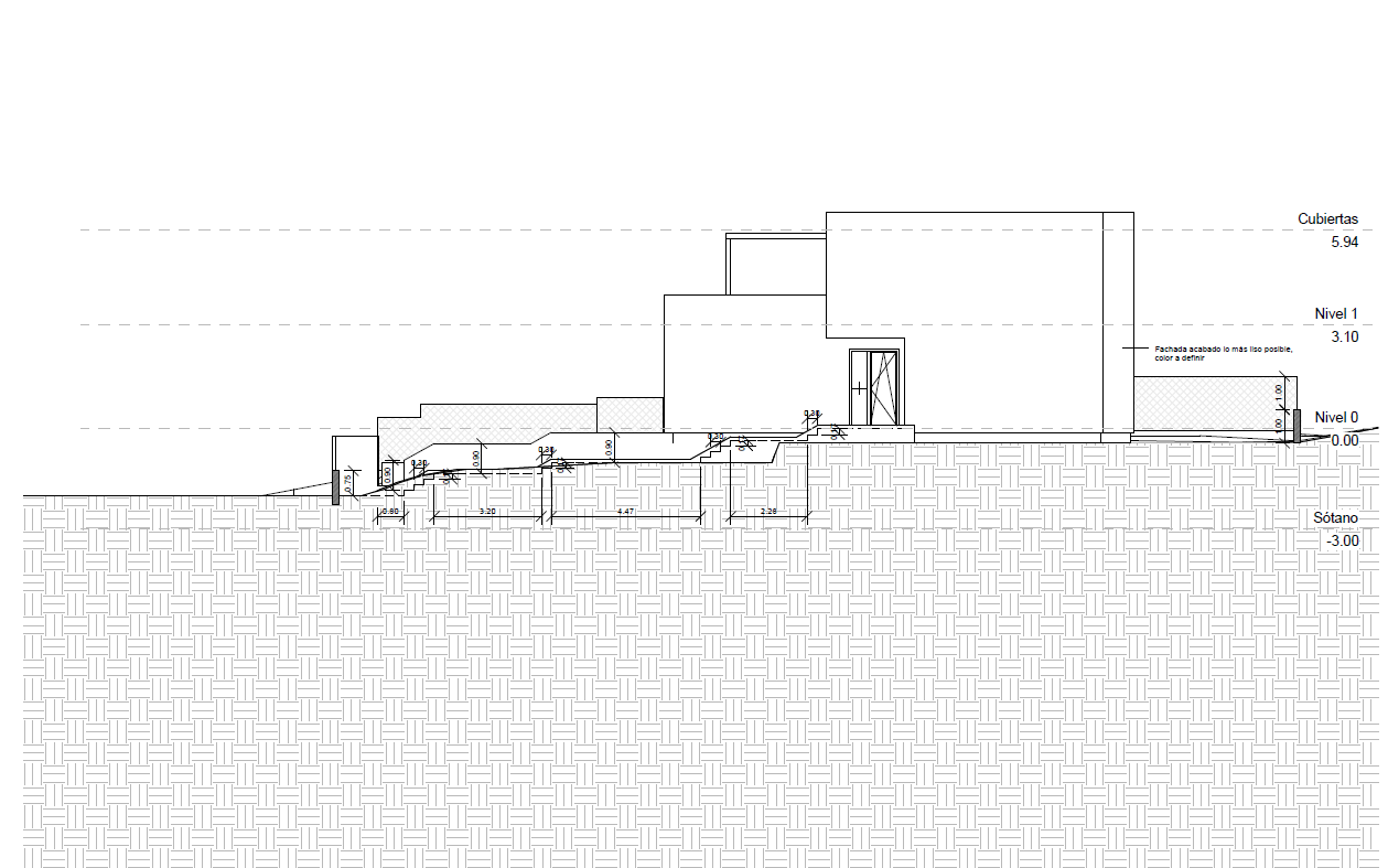 Plan d'élévation architecturale