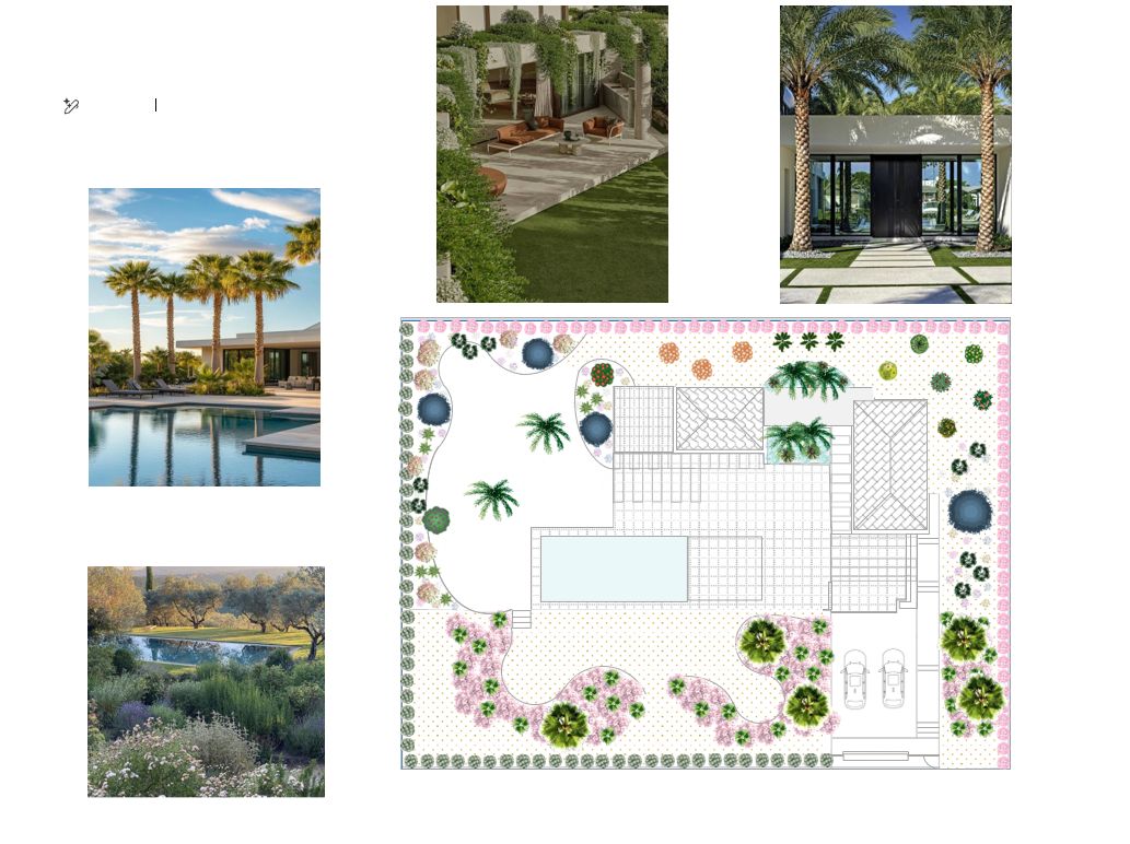 Plan d'aménagement du jardin