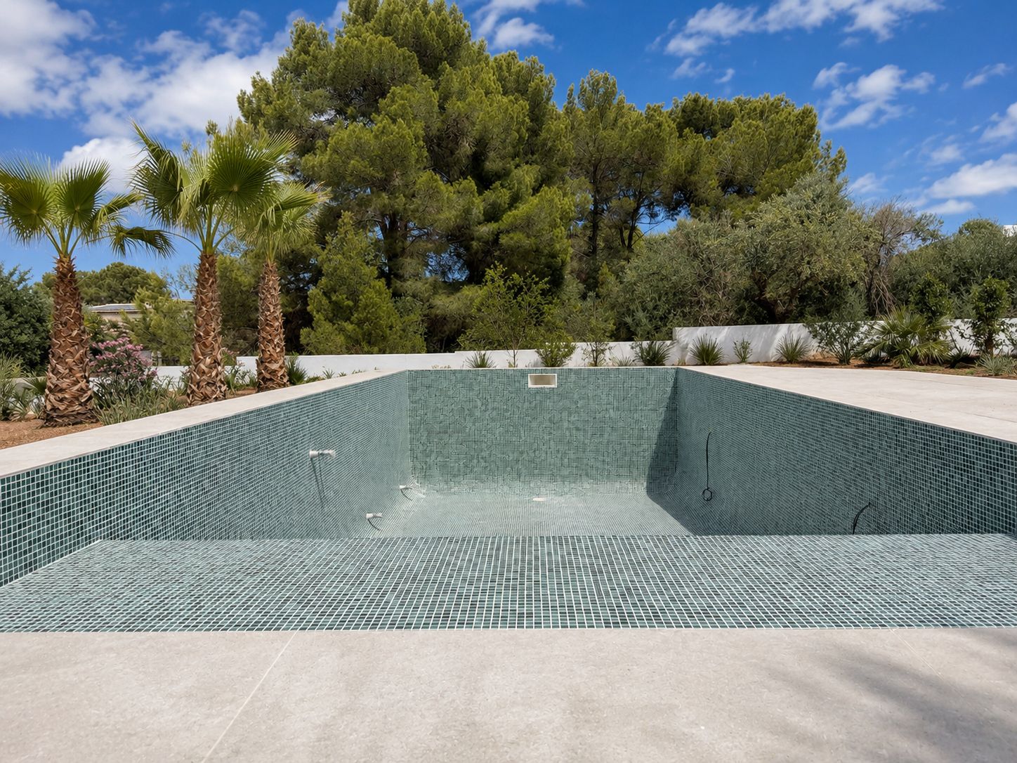 Piscine et jardin