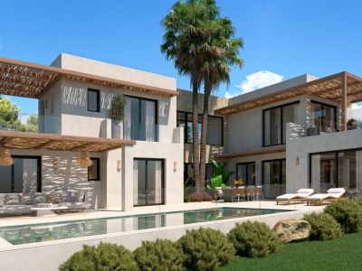 Extérieur de la villa avec piscine