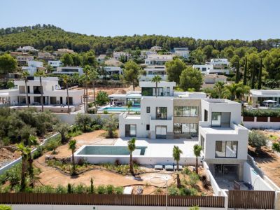 Vue aérienne de la villa