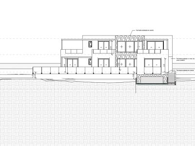 Plan d'élévation de façade