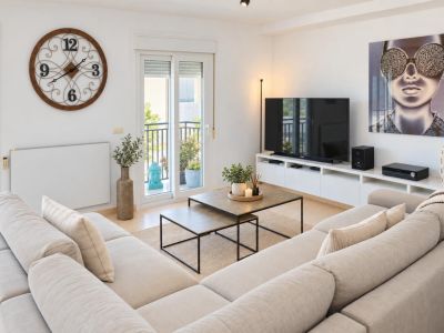 Salon avec balcon