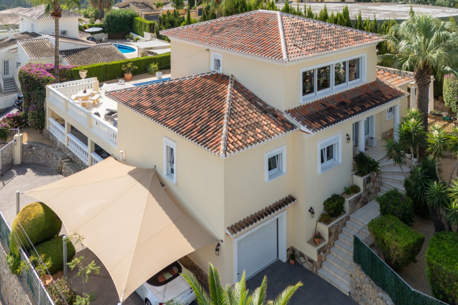 Vue extérieure de la villa