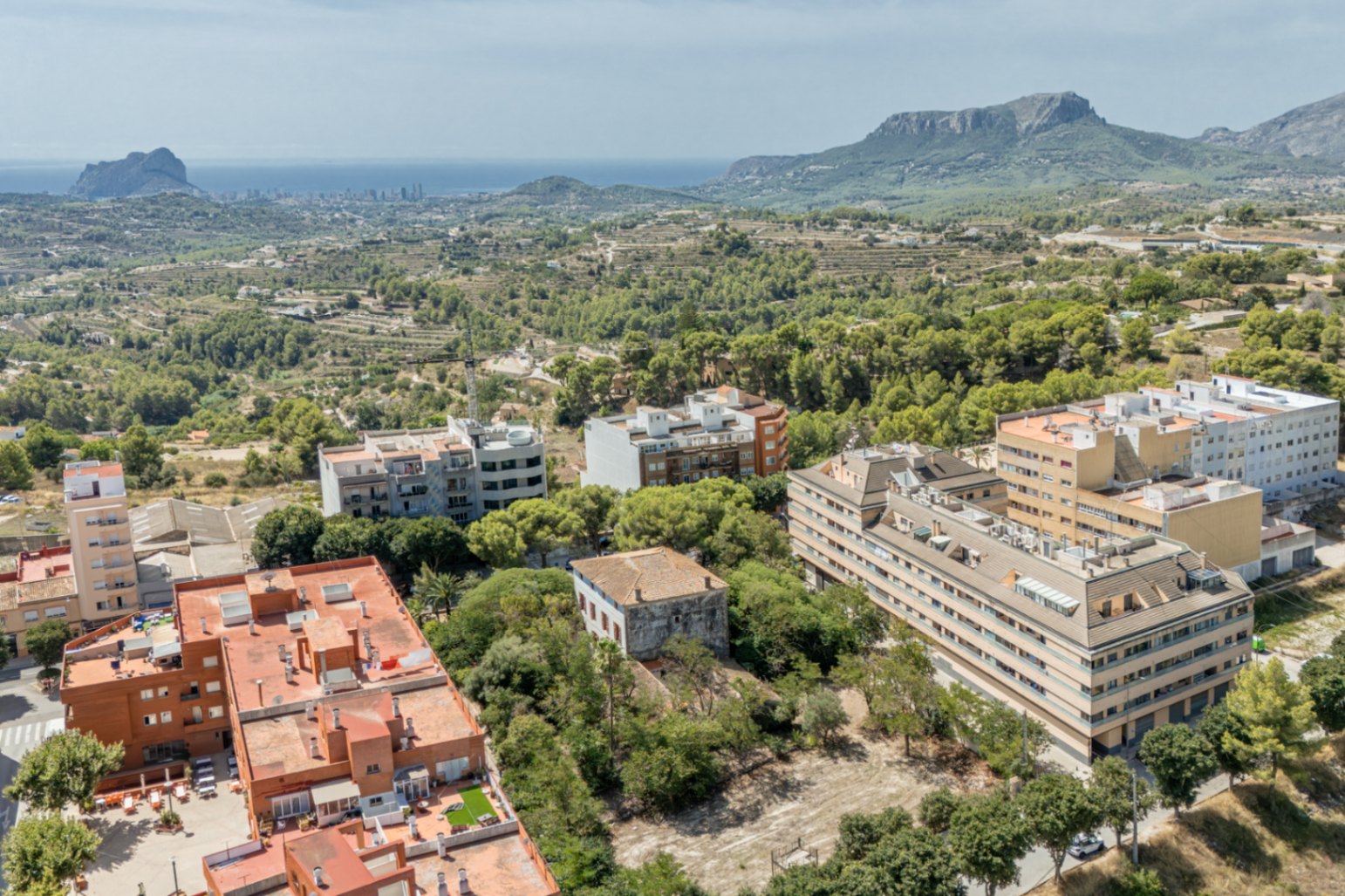 Vue aérienne de la propriété