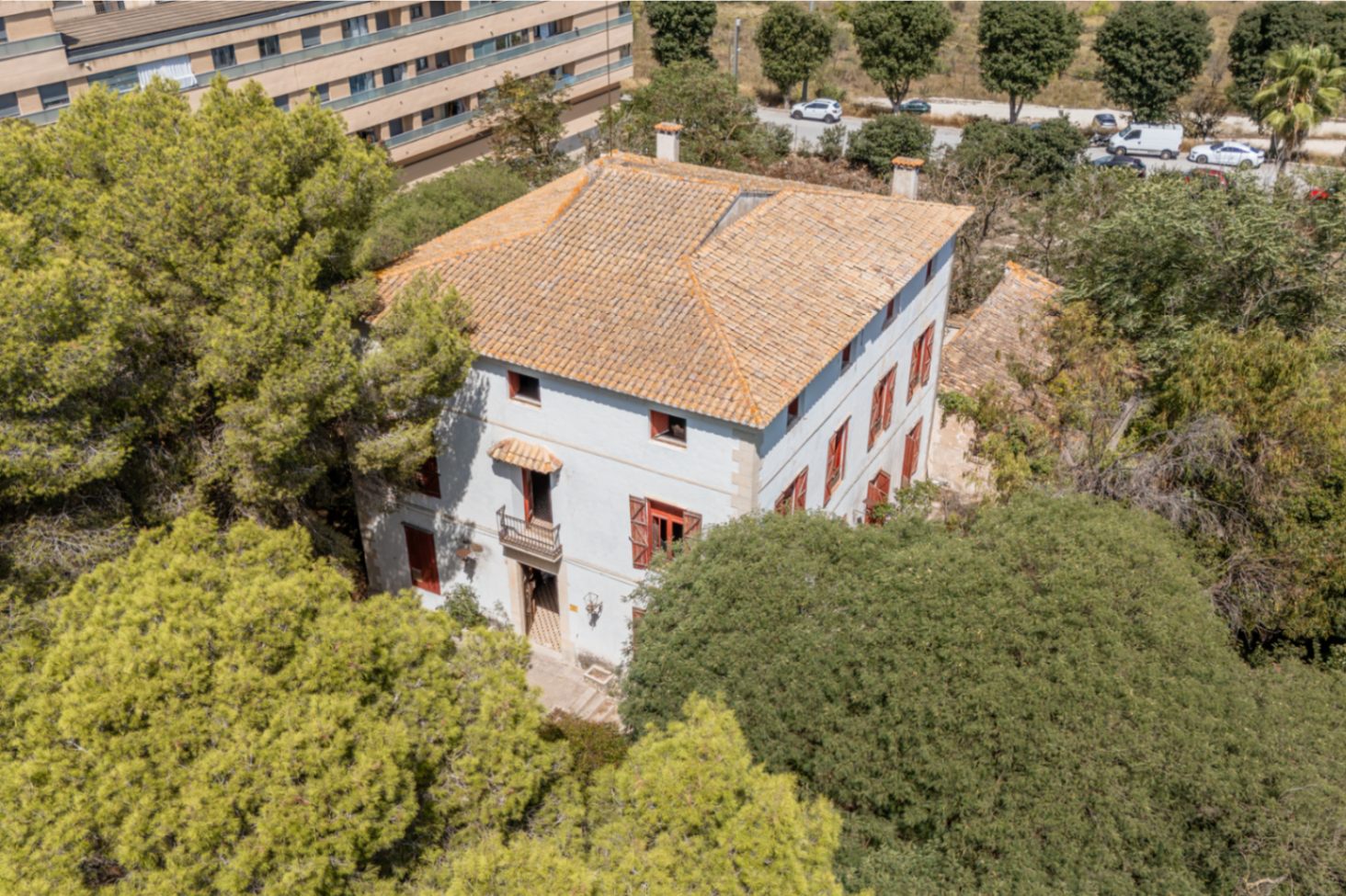 Vue aérienne de la propriété