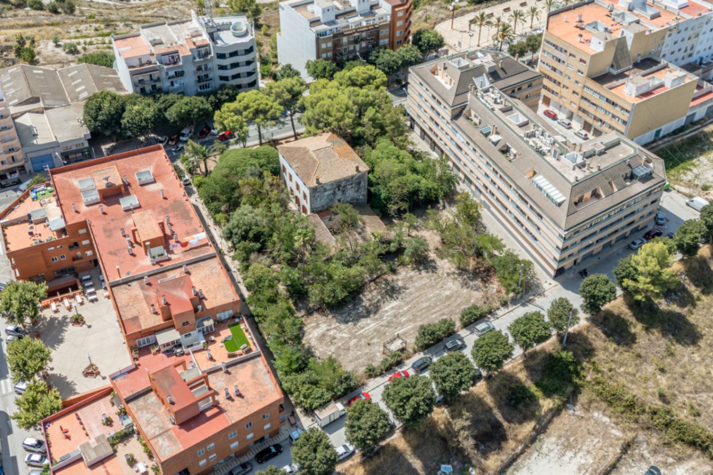 Vue aérienne de la propriété