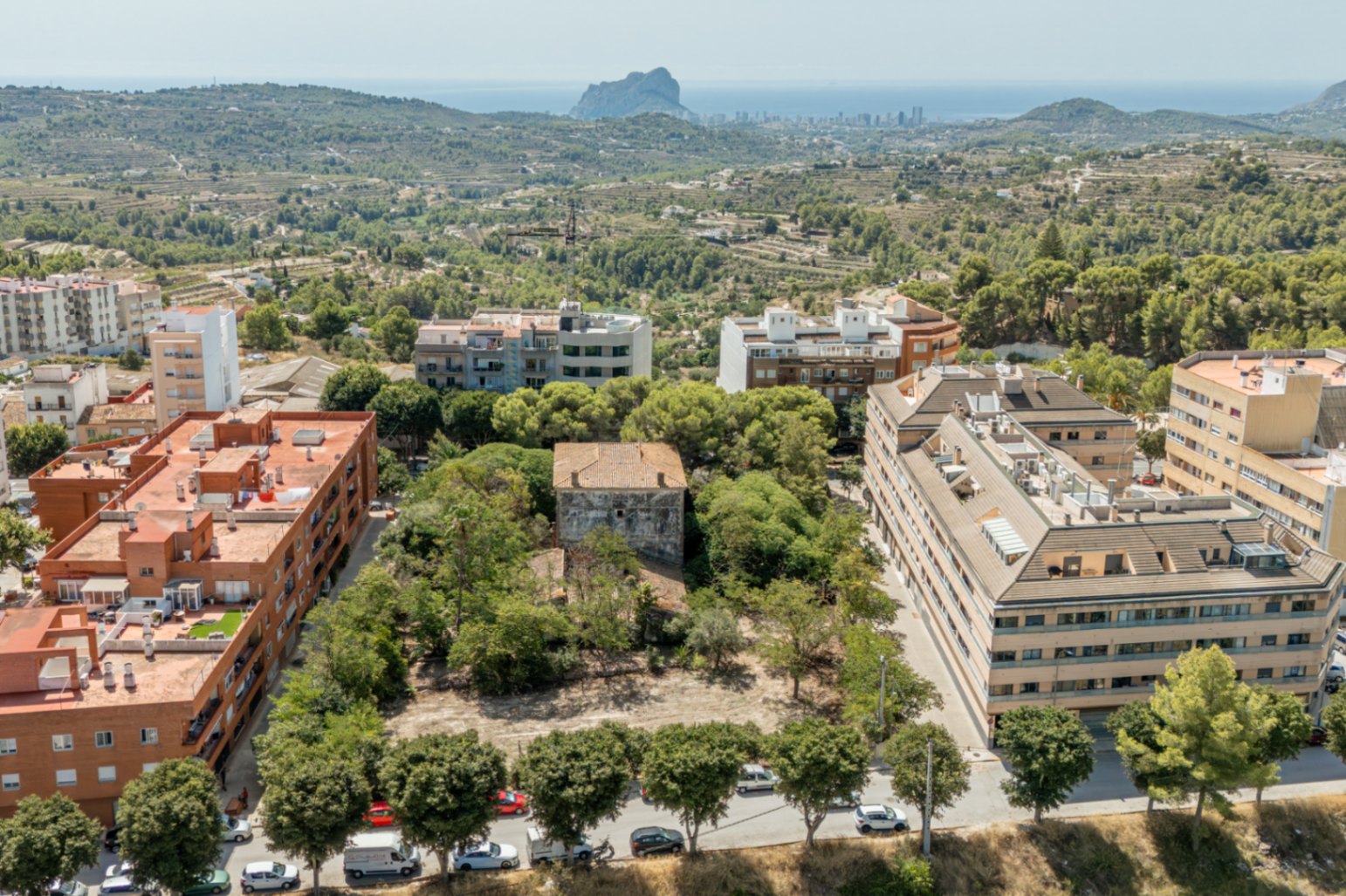 Vue aérienne de la propriété