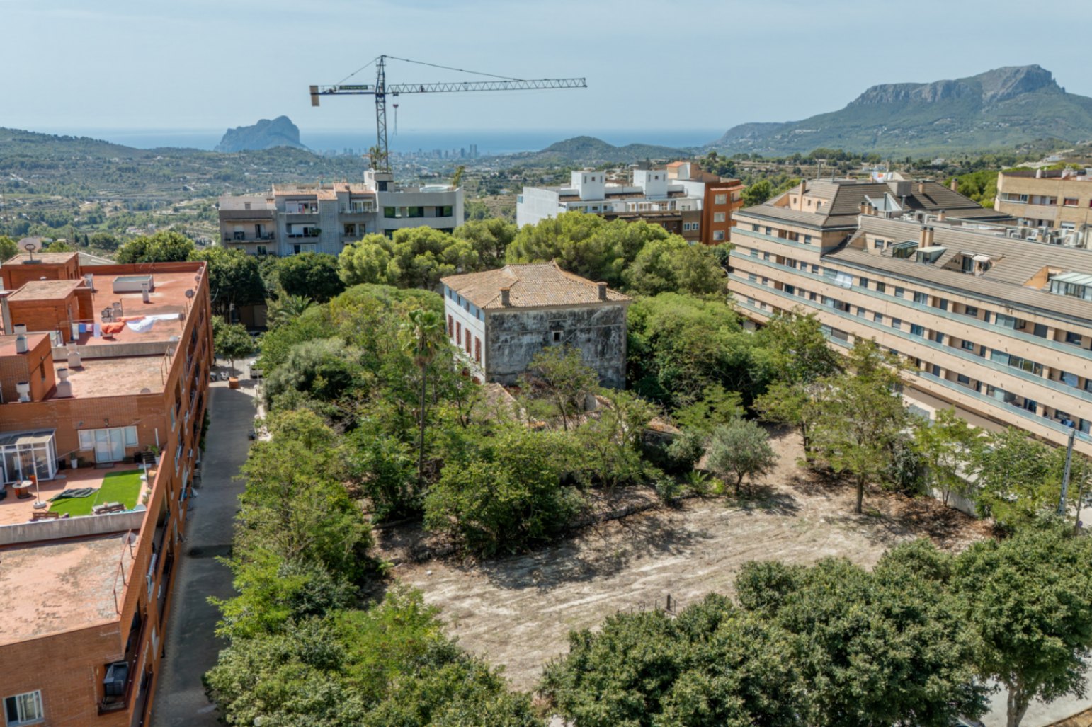Vue aérienne de la propriété