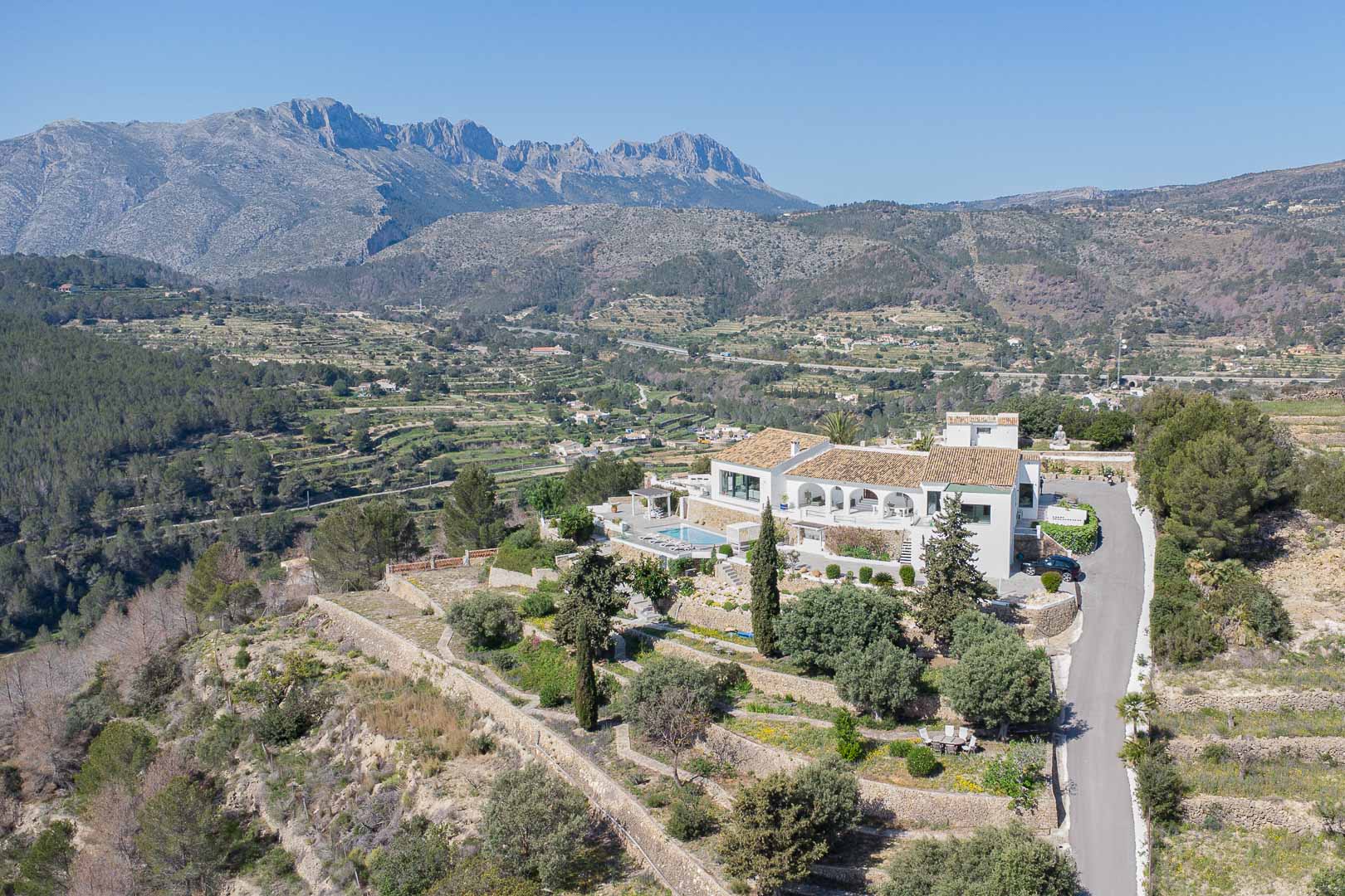Vue aérienne de la propriété