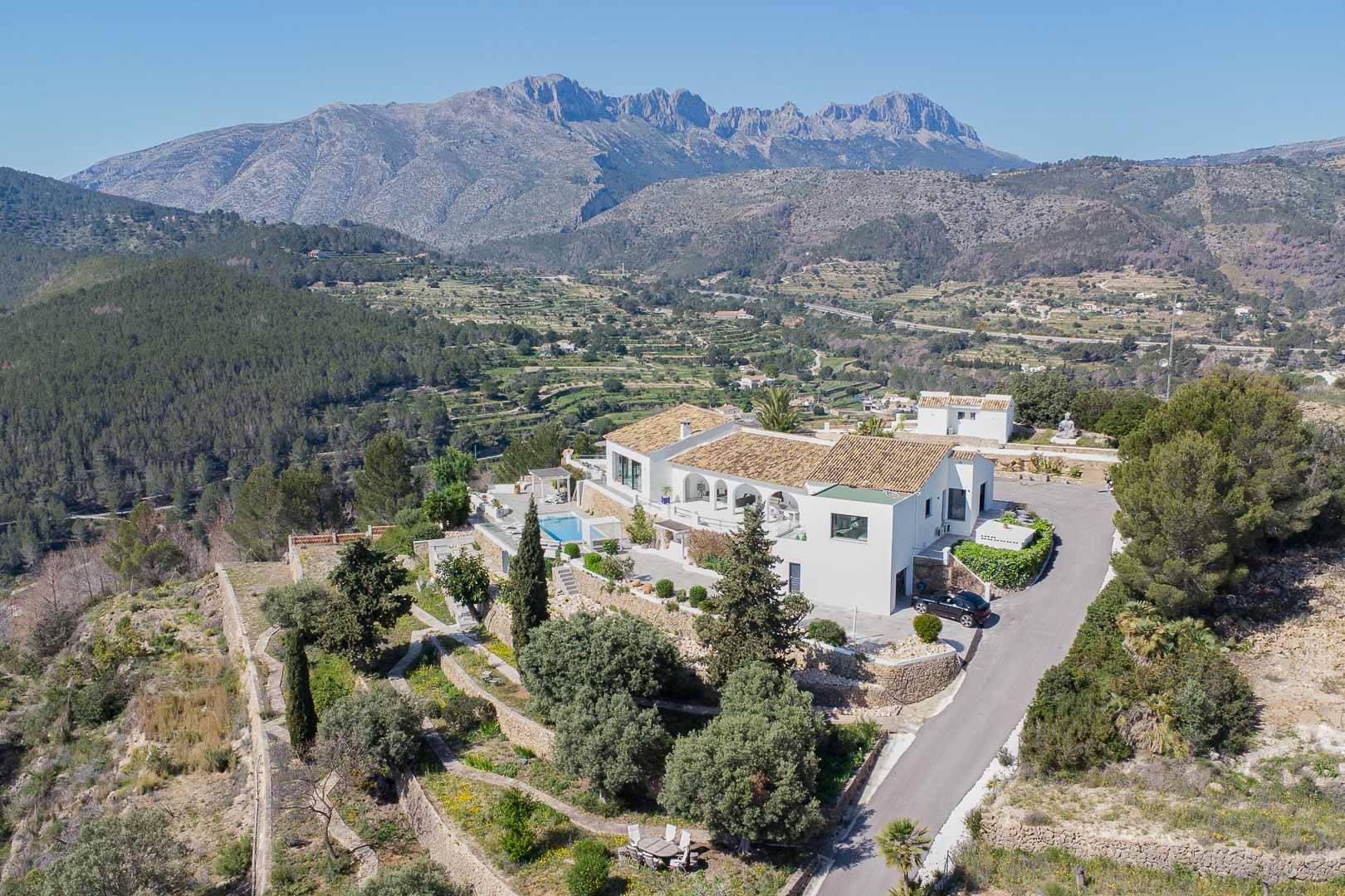 Vue aérienne de la propriété