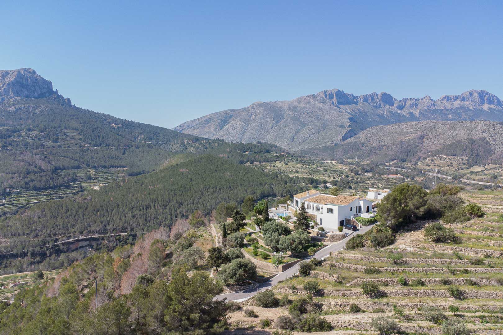 Vue aérienne de la propriété
