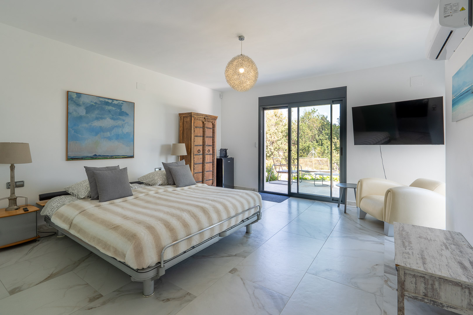 Chambre avec accès terrasse