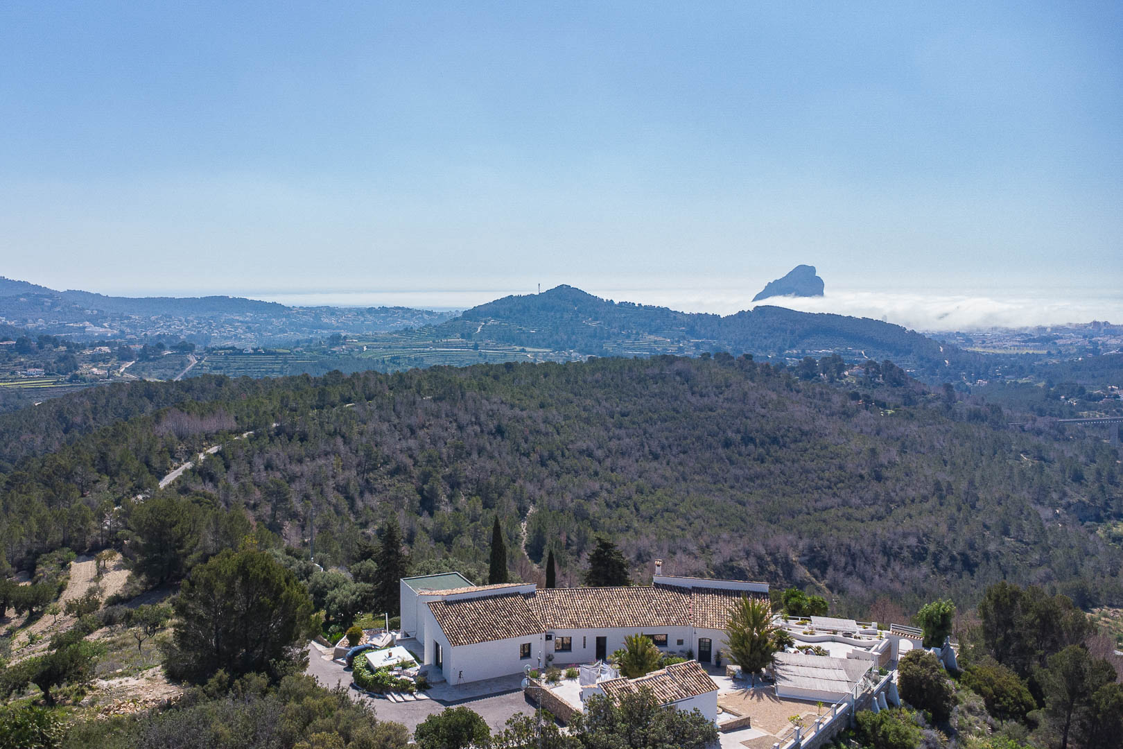 Vue aérienne de la propriété