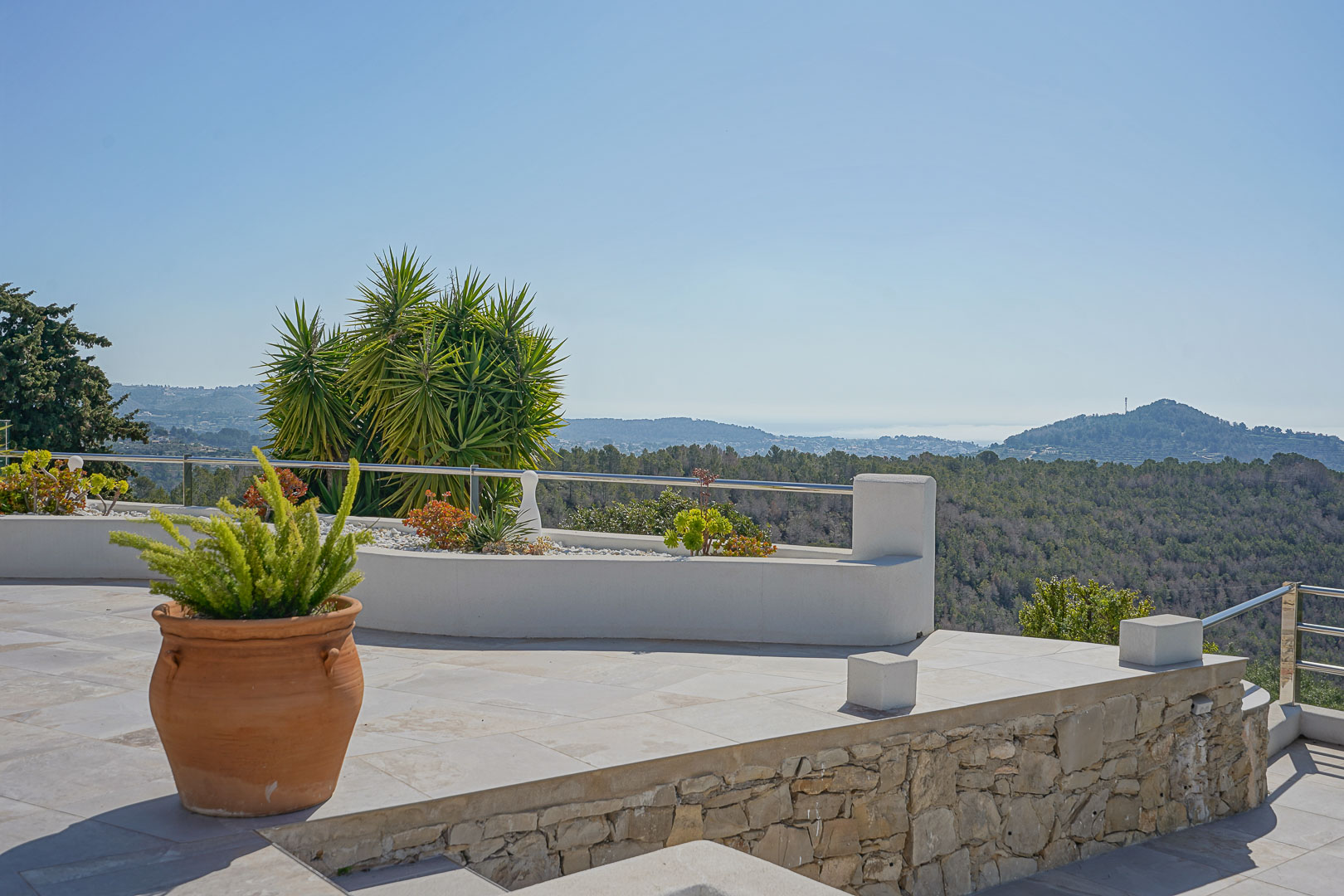 Terrasse avec vue panoramique