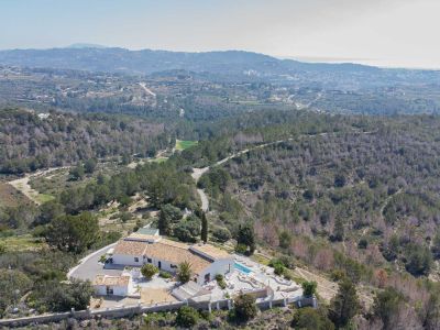 Vue aérienne de la propriété