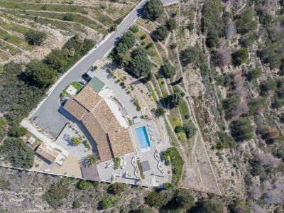 Vue aérienne de la propriété