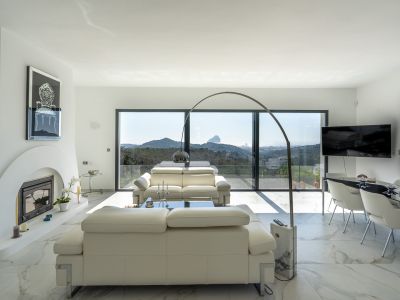 Salon avec vue panoramique