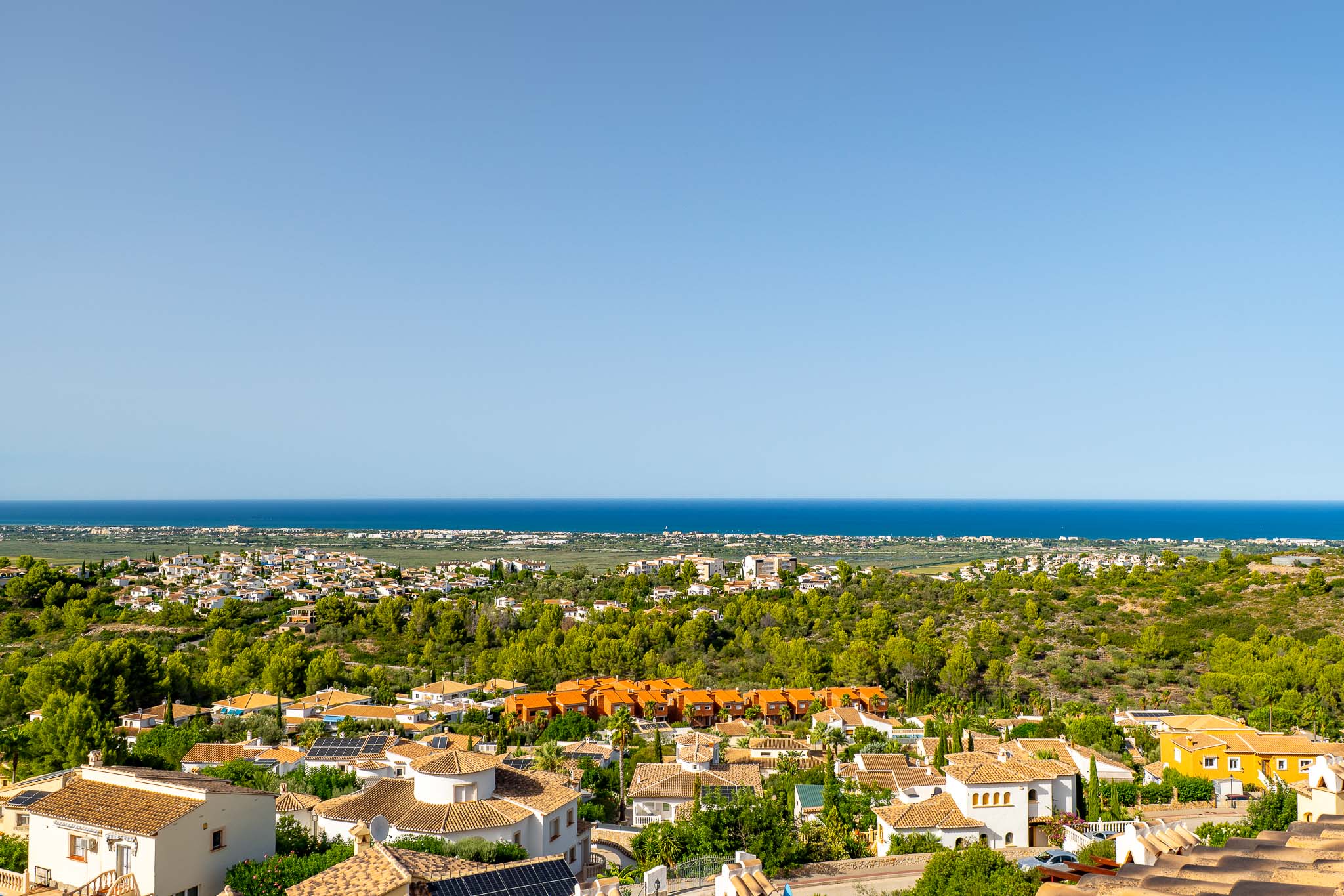Vue panoramique sur la mer