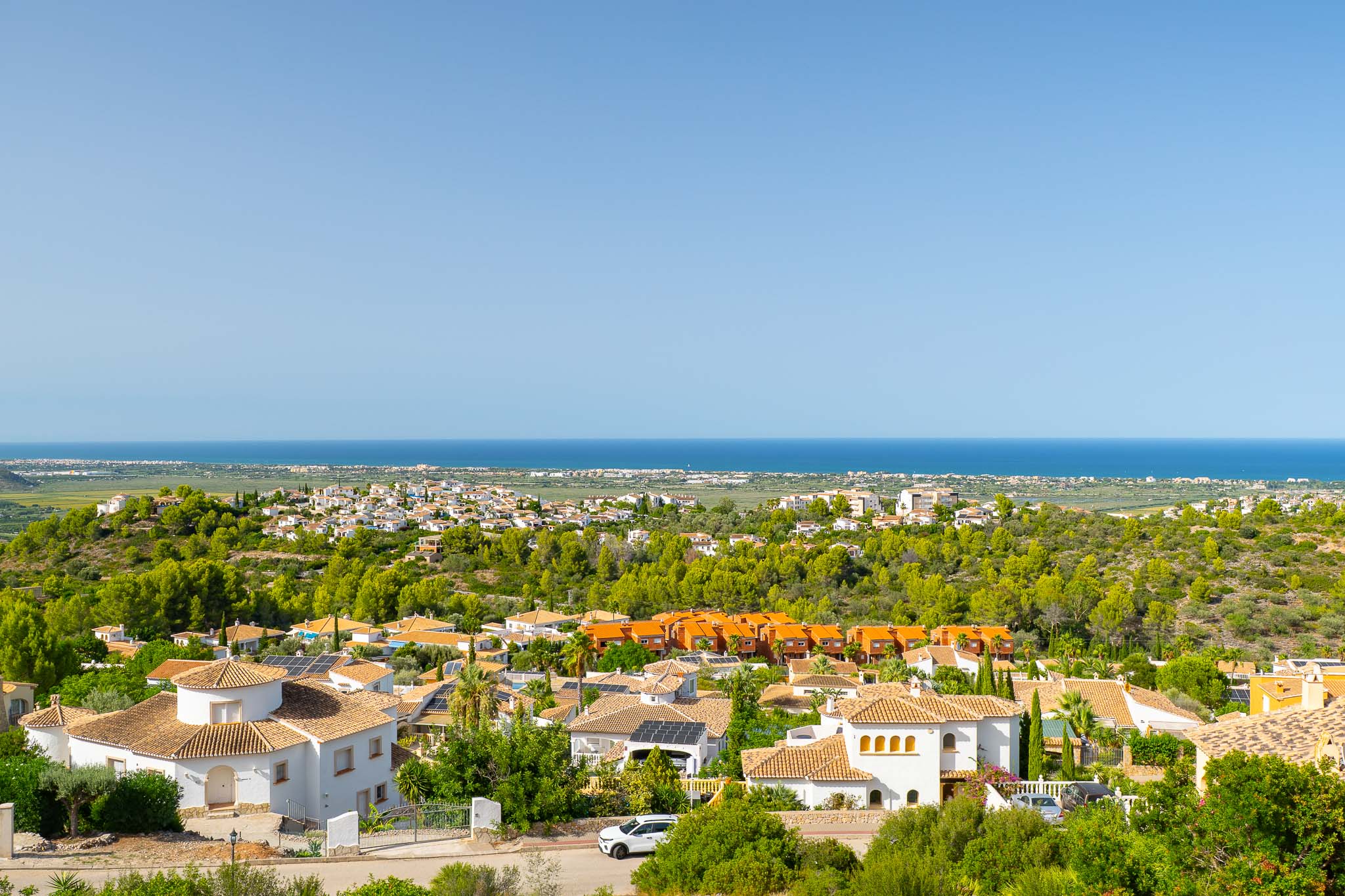 Vue panoramique sur la mer