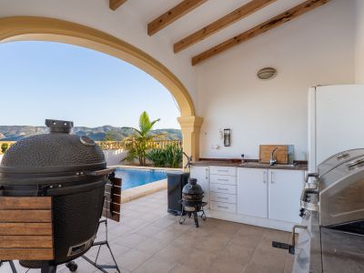 Cuisine d'été couverte