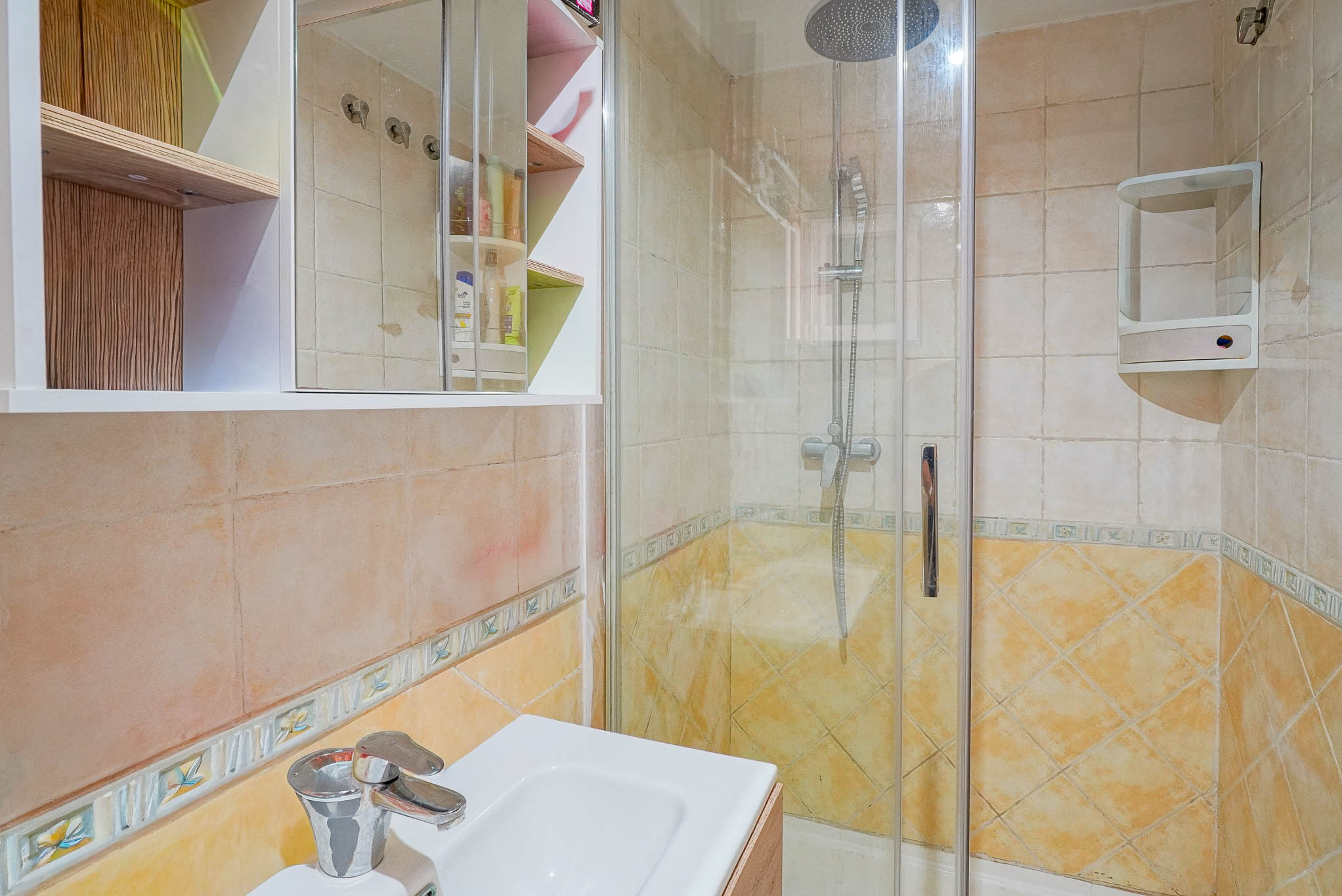 Salle d'eau avec douche