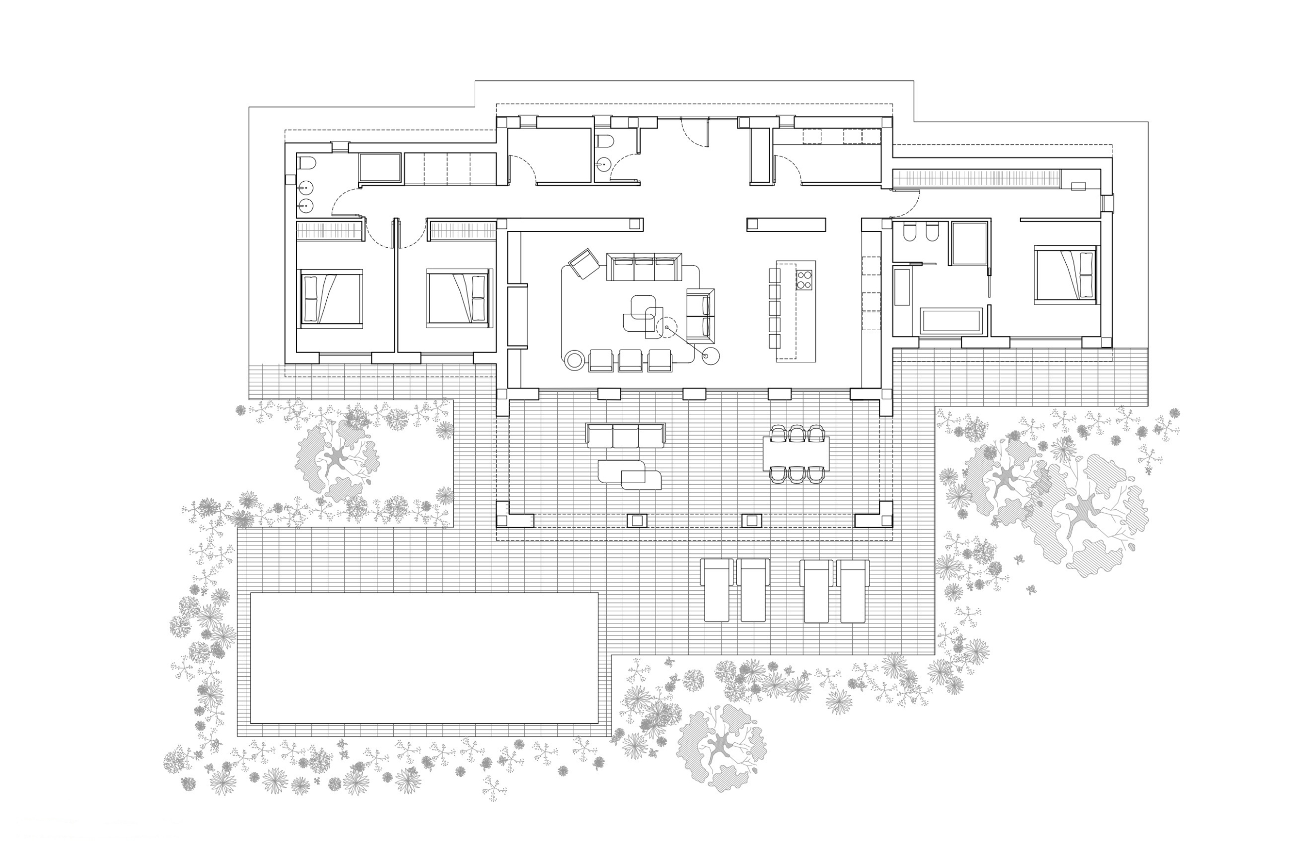 Plan d'étage de la villa