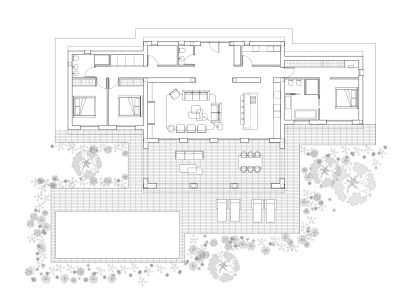 Plan d'étage de la villa