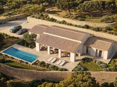 Vue aérienne de la villa